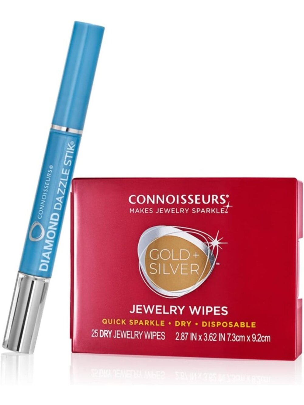 Compact Jewelry Cleaning Wipes for Gold & Silver - Polish, Remove Tarnish